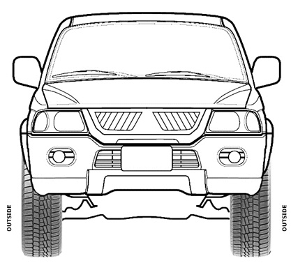 Схема правильной установки асимметричных зимних шин Viatti Brina на автомобиль